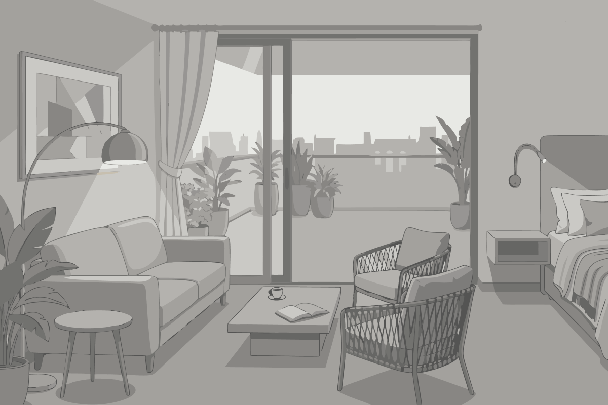 Habitación adaptada para personas de movilidad reducida